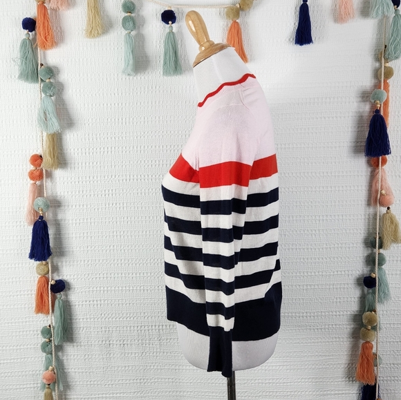 J. Crew Scalloped Striped Sweater - Picture 3 of 7